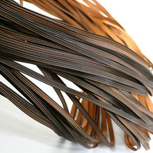 500 г кофе градиент четыре линии имитация плоского синтетического ротанга ткачество сырья PE ротанга для вязания и ремонта стул стол 2024 - купить недорого