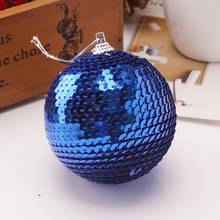 8 см рождественские шарики Стразы искусственный шар украшение шар Рождественская елка игрушки bolas navidad L1007 2024 - купить недорого