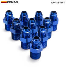 10PCS/LOT AN6-3/8''NPT Straight Male Oil Cooler  Fuel Oil Hose Fitting Adapter AN6-3/8''NPT 2024 - buy cheap