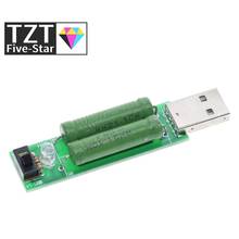 Puerto USB Mini resistencia de carga de descarga medidor de voltaje de corriente Digital probador 2A/1A con interruptor 1A Led verde/2A Led rojo 2024 - compra barato