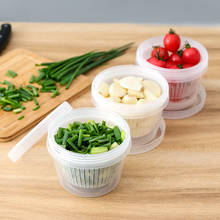 Contenedores de plástico para almacenamiento de alimentos en el refrigerador, con tapas, escurridor, caja para fruta fresca, organizador de cocina 2024 - compra barato