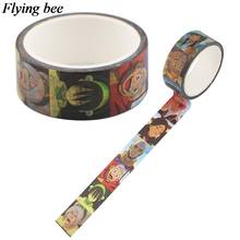 Flyingbee-Cinta adhesiva decorativa Vintage para niños, 15mm x 5m, DIY, álbum de recortes, diario, X1048 2024 - compra barato