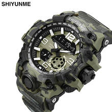 SHIYUNME-reloj Digital de cuarzo para hombre, cronógrafo militar con correa de camuflaje, deportivo, marca de lujo 2024 - compra barato