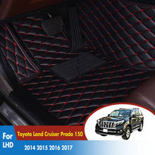 Alfombrillas de coche para Toyota Land Cruiser Prado 150, 2017, 2016, 2015, 2014 (7 asientos), accesorios de decoración para coche, cubiertas 2024 - compra barato