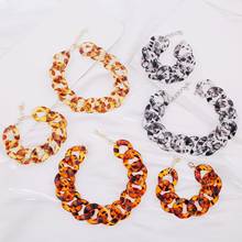 Hot Selling Fashion Jewelry With Personality Leopard Print Arylic Women's Party Short Chain Necklace Wholesale 2024 - buy cheap