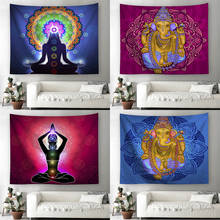 Chakra Mandala Tapestry Wall Hanging Buddha Hippie Tapestry Elephant Indian Mandala Boho Decor Yoga Carpet Wall Cloth Tapestries 2024 - buy cheap