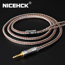 Nicck-cabo misto de cobre e prata 3.5/2.5/4.4mm, plug mmcx/2pin/qdc/nx7, para porcelana, zsx, c12, v90, tfz, qdc, nx7 pro 2024 - compre barato