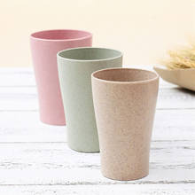 4Pcs/Set Eco Friendly Healthy Wheat Straw Coffee Mug Creative Simple Milk Juice Tea Cup Household Couple Water Mug Drinkware 2024 - buy cheap