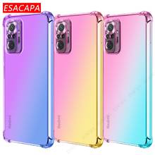 Funda de teléfono anticaída para Xiaomi Redmi Note 10, K40 Pro, 9A, gradiente, transparente, TPU, Poco F3, X3, NFC 2024 - compra barato