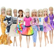 1x Fashion Doll Dress Daily Casual Wear Skirt Pants Vest Jeans Coat Dollhouse Accessories Outfit Clothes for Barbie Doll Clothes 2024 - buy cheap