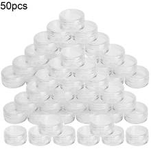 50Pcs Empty Jars Refillable Bottles Cosmetic Jars Makeup Container Small Round Bottle Little Cream Jar Series with Lid Multiuse 2024 - buy cheap