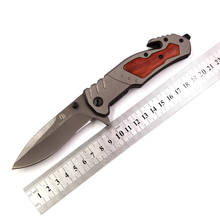 Tactical high hardness field survival multi-function rescue camping folding knife 57HRC hardness self-defense outdoor edc tools 2024 - buy cheap