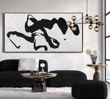 Contemporary Art Abstract Art Horizontal Wall Art Dragon Chinese Calligraphy Large Abstract Painting On Canvas Textured Painting 2024 - buy cheap