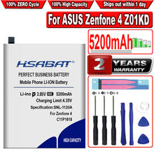 HSABAT 5200mAh Bateria Para ASUS Zenfone C11P1618 4 Z01KD ZE554KL ZenFone 5Q Lite ZC600KL X017DA Z01KDA Z01KS X017D 2024 - compre barato