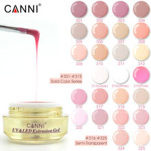 CANNI Wholesale 25pcs Extension Gel Thinner Camouflage Jelly Nail Sculpture Gel Transparent Clear Nail Manicure Function Gel 2024 - buy cheap