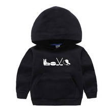 Love Play Hockey Hoodies Children 2021 New Autumn Winter Fashion Long Sleeve Sweatshirt Baby Boy Girls Ice Hockey Player Tops 2024 - buy cheap