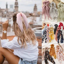 MueRaa Spring Summer Boho Women Girls Ribbon Chiffon Elastic Hairband Fashion Soft Beach Lady Hair Accessories Headband Headwear 2024 - buy cheap