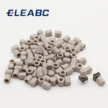 Chapéu de plástico cinza para 6*6mm g61 tampa de botão de pressão táctil