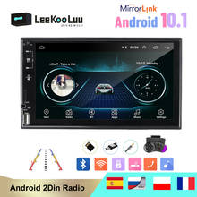 LeeKooLuu-Radio multimedia con GPS para coche, Radio con reproductor, Android, 2 Din, pantalla de 7 pulgadas, WIFI, Bluetooth, FM, reproductor de audio para automóvil, ESTÉREO 2024 - compra barato