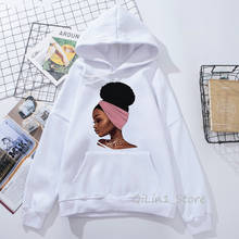 Sudadera mujer Melanin hoodie woman kawaii Black Girl Print hooded women’s sweatshirt hip hop punk streetwear hoody 2024 - buy cheap