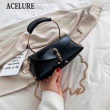 ACELURE Vintage Fashoin Small Shoulder Crossbody Bags for Women Solid Color PU Leather Shopping Purse All-match Messenger Bags 2024 - buy cheap
