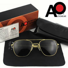 Gafas de sol polarizadas de alta calidad para hombre, lentes de piloto militar del ejército americano AO, diseñador de marca para conducir, OP55, OP57 2024 - compra barato