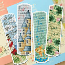 France dmc threads Craft Stich Cross Stitch Bookmark Christmas Plastic Fabric Needlework Embroidery Crafts Cross-Stitching 2024 - buy cheap