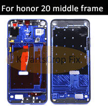 100% Original LCD Front Frame For Huawei Honor 20 Middle Frame cover case with Power Volume side Buttons Replacement parts 2024 - buy cheap