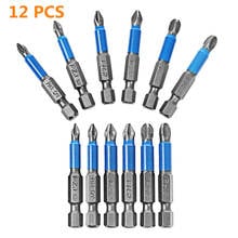 12pcs/set Magnetic Screwdriver S2 Steel Electric Screw Driver Bits Screwdriver Drill Bit PZ1, PZ2, PZ3, PH1, PH2, PH3 2024 - buy cheap