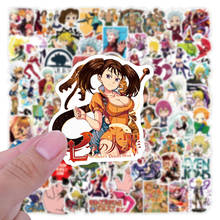 50/100PCS/lot Cartoon Seven Deadly Sins Anime Stickers Waterproof for DIY Guitar Laptop Phone Skateboard Kids Toy Sticker Gift 2024 - buy cheap