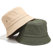 NEW Simple Unisex Bucket Hat Men Cotton Panama Fishing Fisherman Cap Foldable Flat Top Outdoor Summer Sun Prevent Hats Chapeau 2024 - buy cheap