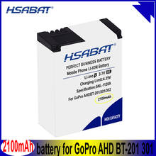 Hsabat-bateria para câmera de ação, 2100mah, para gopro hero 3 3 + adas 2024 - compre barato