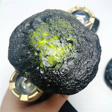 200-220 г, зеленый драгоценный камень, метеорит, ударопрочный, чешский 2024 - купить недорого
