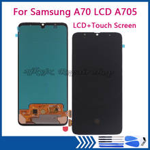 ЖК-дисплей AMOLED для Samsung A70 A705, сенсорный экран, дигитайзер в сборе, запасные части для Samsung A70 2019 A705F, комплект для ремонта ЖК-дисплея 2024 - купить недорого