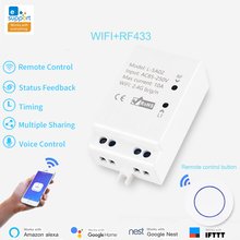 EWeLink-interruptor inteligente inalámbrico para el hogar, módulo de Control remoto por voz, WiFi, RF433, funciona con Google Home, Amazon y alexa 2024 - compra barato