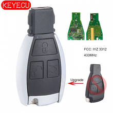 KEYECU Модернизированный умный дистанционный брелок 3 кнопки 433 МГц для Mercedes-Benz C E S Class-FCC: IYZ 3312 2024 - купить недорого