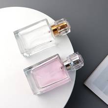 unisex perfume bottlesEmpty Perfume Bottles Square Spray Atomizer Refillable Bottle Scent Case with Travel Size Portable 2024 - buy cheap