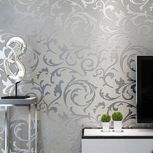 Grey 3D Victorian Damask Embossed Wallpaper Roll Home Decor Living Room Bedroom Wall Coverings Silver Floral Luxury Wall Paper 2024 - buy cheap
