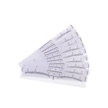 50pcs/lot Microblading Accessories Eyebrow Ruler Sticker Permanent Makeup Tattoo Measure Accurate Shaping Tool Eyebrow Stencil 2024 - buy cheap