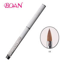 BQAN 8 #1 шт. акриловая Хрустальная кисть для ногтей Стразы ручка для дизайна ногтей кисть для дизайна ногтей чистый колонский соболиный волос Кисть 2024 - купить недорого