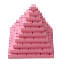 Wooden Montessori Material Square Pink Tower Cube Solid Wood Cube 1-10CM Brinquedo Toy Montessori Baby Learning Toys 2024 - buy cheap