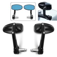 Semspeed Universal Motorcycle CNC Rear View Handle Bar End Black Side Rearview Mirrors 2pcs/lot Fits For Triumph Speed Triple 2024 - buy cheap