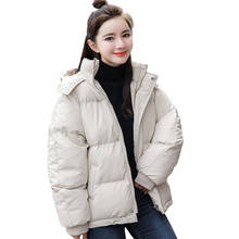 2020 New Winter Down Jacket women parka Hooded Coats female Thick Warm Short Cotton Coat Plus Size Loose Padded jacket 7983 2024 - buy cheap