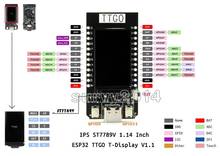 Placa de desarrollo de módulo para Arduino, placa de Control LCD de 1,14 pulgadas con pantalla T ESP32, WiFi y Bluetooth 2024 - compra barato