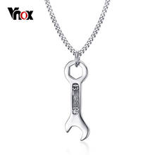 Vnox Cool Wrench Spanner Pendant Men Necklace 24" Chain High Quality Stainless Steel Necklaces for Men Boy Daily Jewelry 2024 - buy cheap