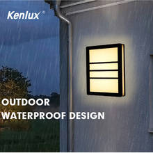 Kenlux-Luz Led de plástico para exteriores, lámpara de pared para interiores, porche, baño, IP65, para el hogar, jardín, paisaje, escalera, 20W 2024 - compra barato