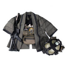 BACRAFT TRN Outdoor Tactical Hunting Coat Training Cloak Combat Haori Jacket for Airsoft- Smoke Green 2024 - buy cheap