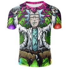 Dr. rick morty 3d impressão t camisa das crianças dos homens verão anime manga curta camisetas o-pescoço topos dos desenhos animados tshirt 2024 - compre barato