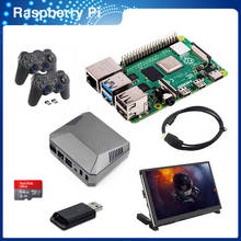 Игровой Комплект ITINIT R12 Raspberry Pi 4 Argon One V2 + SD-карта 64 ГБ + считыватель + геймпады для Raspberry Pi 4, комплекты модели B 2022 - купить недорого