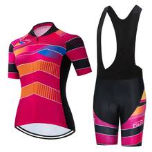 TELEYI Women Cycling Jerseys Sets MTB Bike Cycling Clothing Breathable Mountian Bicycle Clothes Summer Bike uniform Wear 2024 - buy cheap